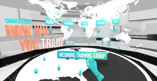 Foot Locker 360 VR training scenario for store managers in a virtual retail setting