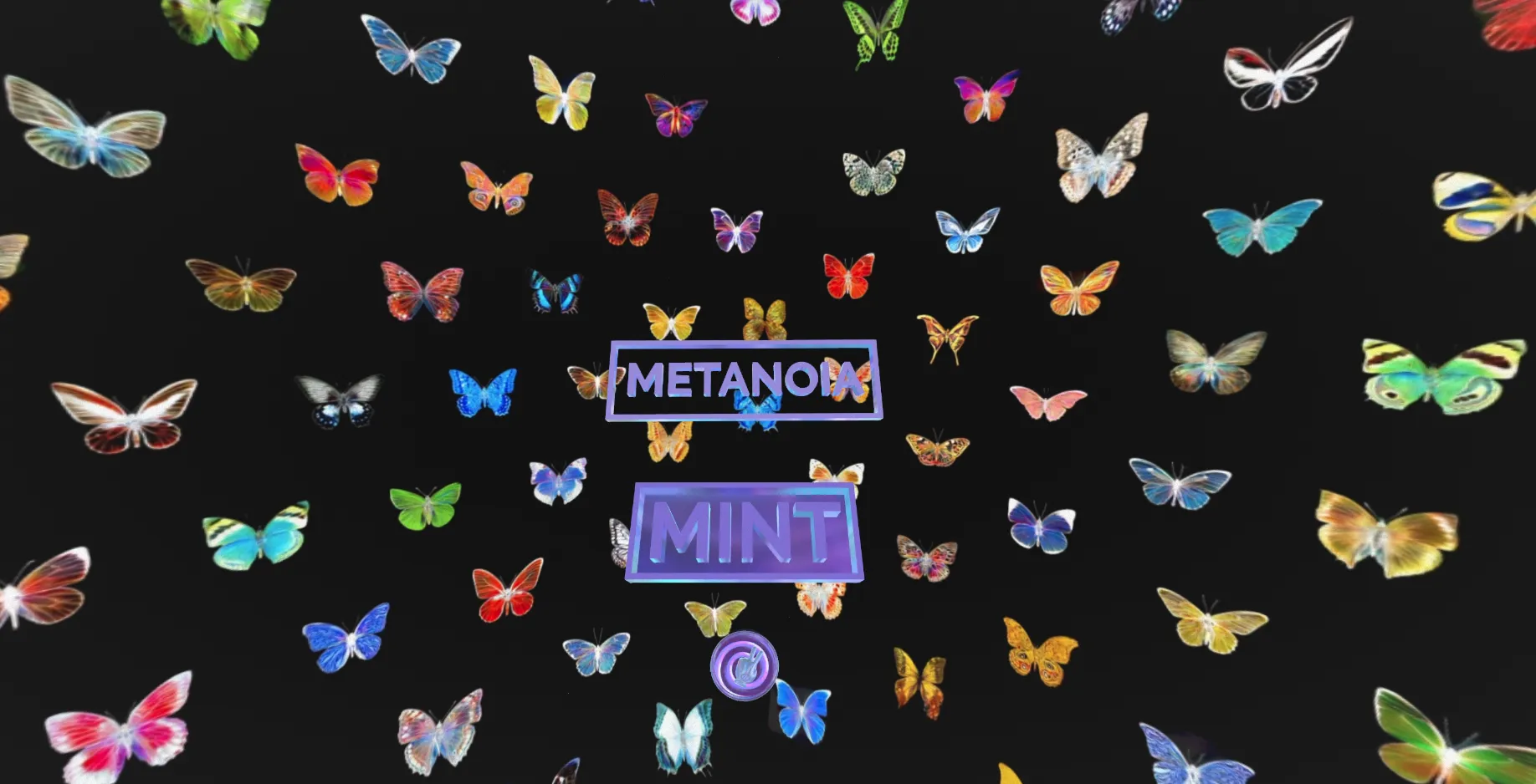 Joy Odyssey Metanoia project launchpad screen showing album art and spatial experience entry point