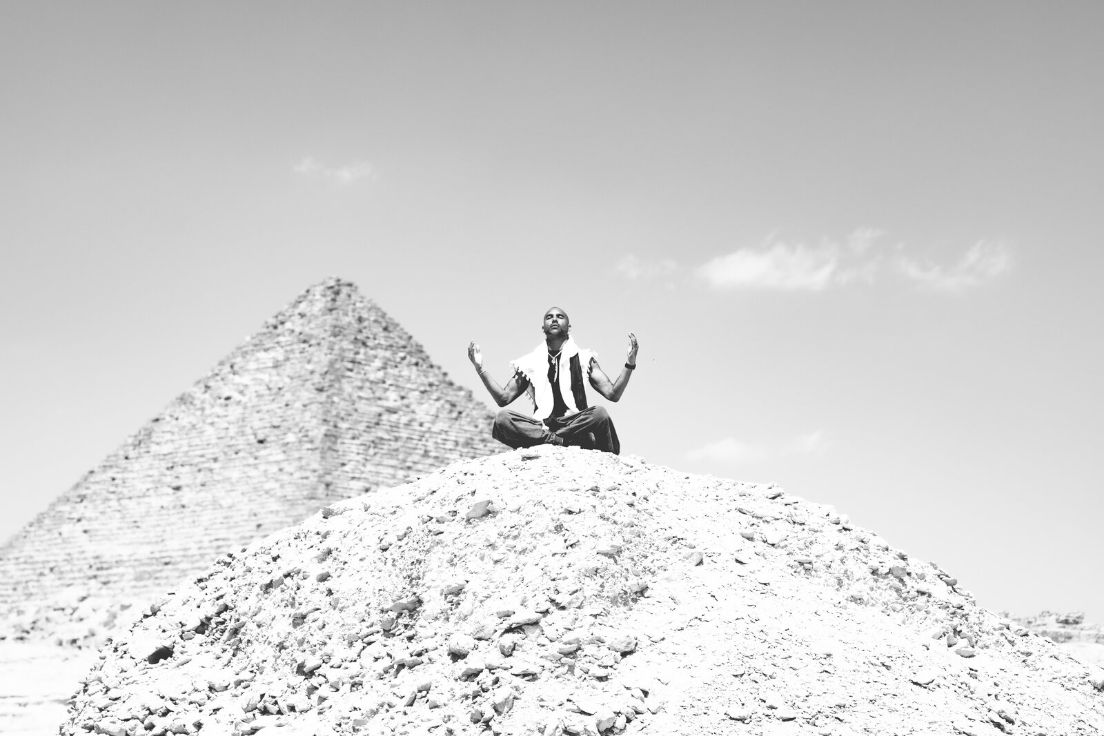 Tyler Sammy at the Great Pyramids of Giza, 2026