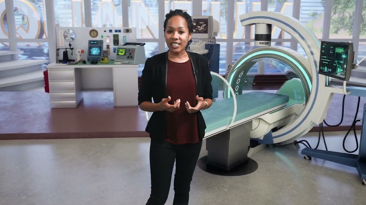 SandboxAQ virtual production with green screen compositing